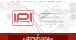 Desktop Screenshot of indekspoliticaindonesia.com