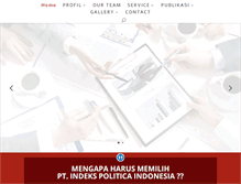 Tablet Screenshot of indekspoliticaindonesia.com
